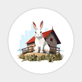 Farm Rabbit Magnet